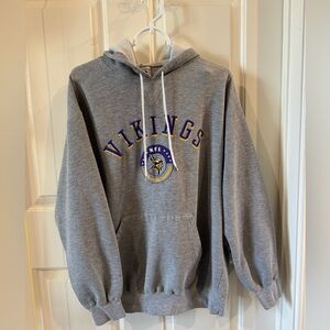Vintage Lee Minnesota Vikings Hooded Sweatshirt with Embroidered Logo